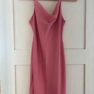 Elegant Pink Sleeveless Dress